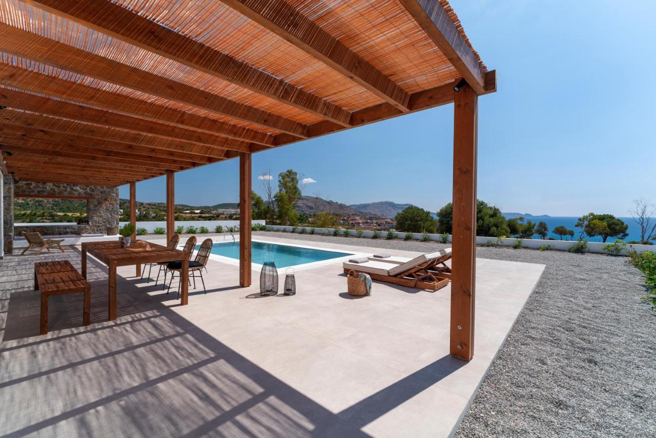Terra D'Oro Sea View Villa With Private Pool Kiotari Extérieur photo
