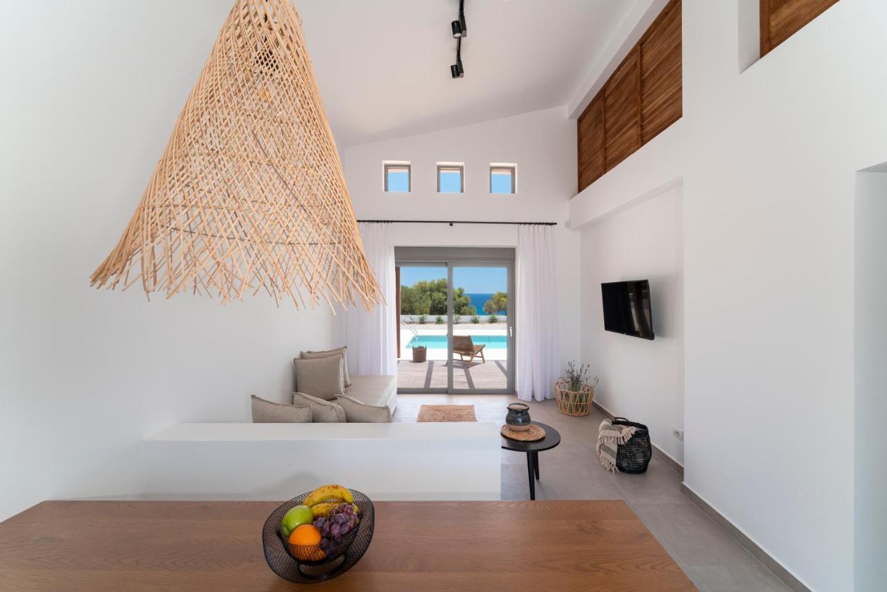 Terra D'Oro Sea View Villa With Private Pool Kiotari Extérieur photo