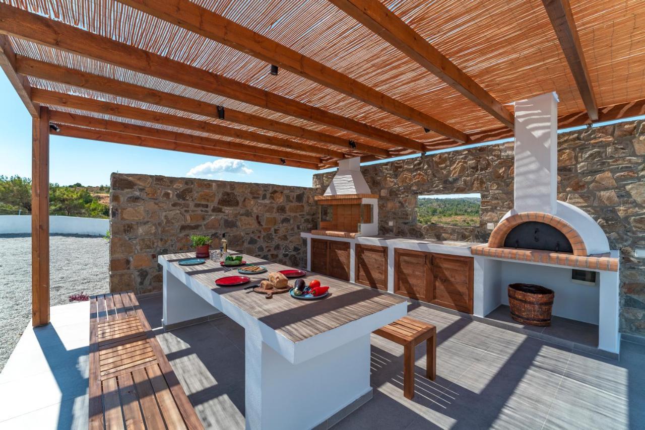 Terra D'Oro Sea View Villa With Private Pool Kiotari Extérieur photo