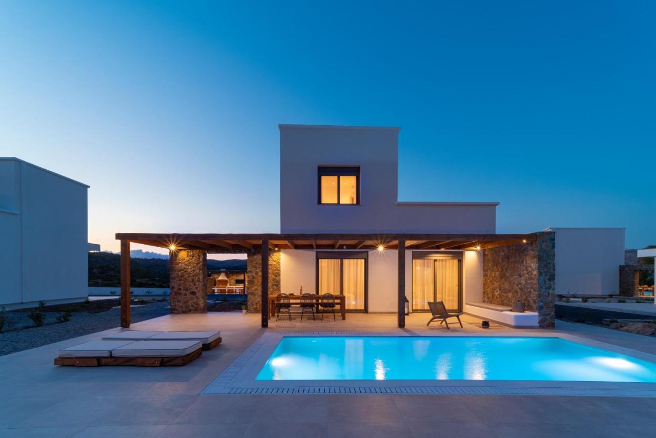 Terra D'Oro Sea View Villa With Private Pool Kiotari Extérieur photo