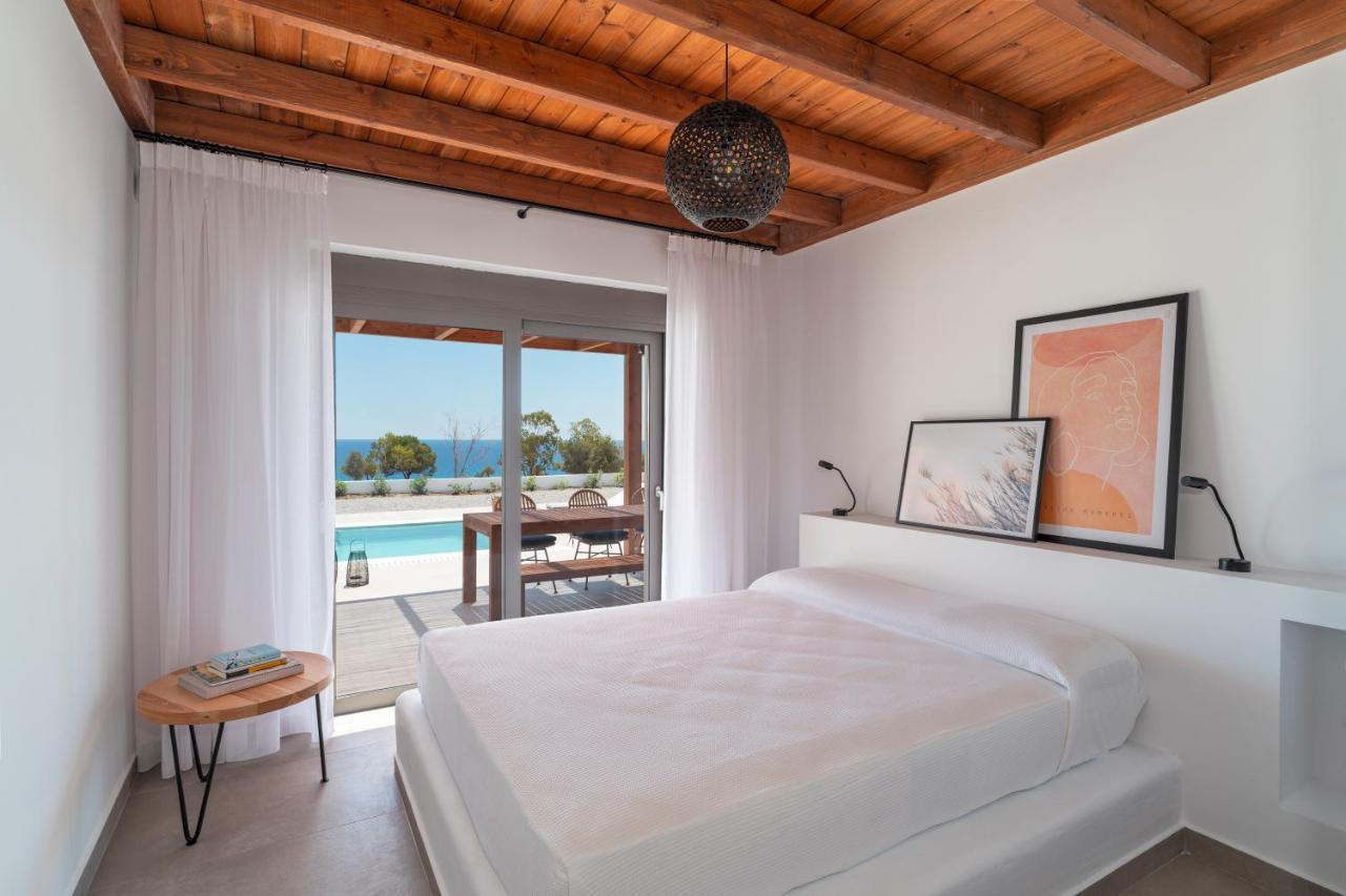 Terra D'Oro Sea View Villa With Private Pool Kiotari Extérieur photo